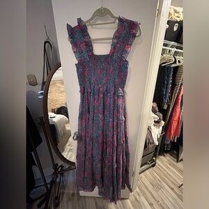 Flowy and floral maxi dress